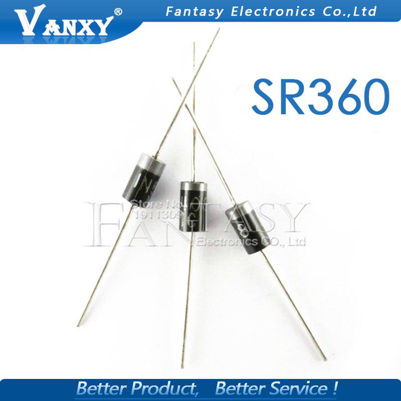 ใหม่ dip sr 360 schottky ไดโอด 3a/60 v ที่มีคุณภาพสูง 20 ชิ้น