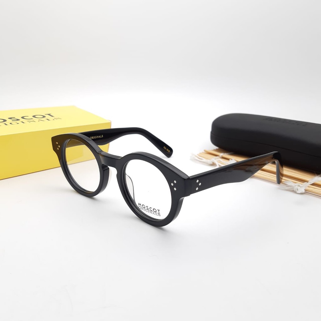 MOSCOT GRUJANYA PREMIUM READING GLASSES FRAME FULLSET สีดํา