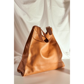 KEWLKEEN Oversized Hobo Tote Bag กระเป๋าหนังใบใหญ่ กระเป๋าโฮโบ มินิมอล เรียบง่าย สีเอิร์ธโทน จุของได้เยอะ