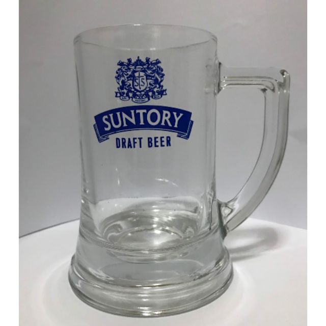 [พร้อมส่ง/ของแท้💯] แก้วเบียร์ Suntory Draft Beer แบบ Mug นำเข้าจากประเทศญี่ปุ่น