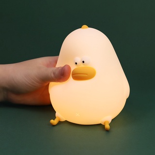 Chick Night Lamp นอนห้องนอน Sleep โคมไฟข้างเตียง Night Light Squeeze โคมไฟซิลิโคนของขวัญสำหรับเด็ก Friends