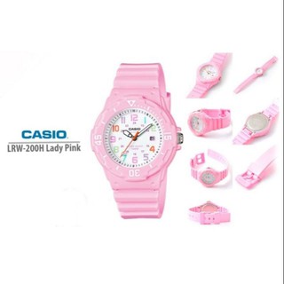 Casio นาฬิกาข้อมือผู้หญิงLRW-200H-4b2โมนชมพูหวานๆ