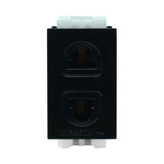 เต้ารับเดี่ยว 2 ขา CT ELECTRIC CPS-112 สีดำ SINGLE SOCKET CT ELECTRIC CPS-112 2-PIN BLACK