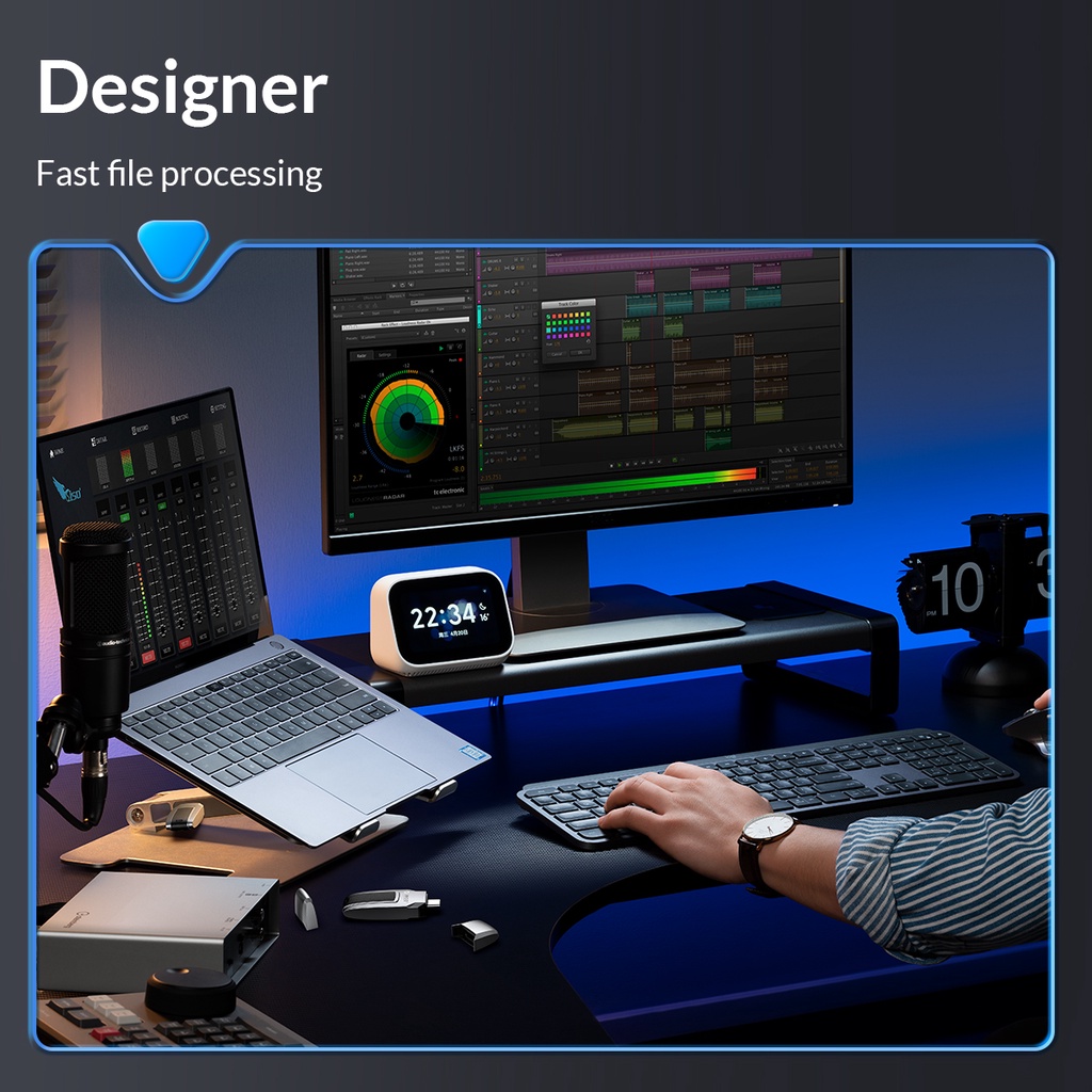 Orico U Disk 32GB 64GB 128GB 256GB USB C Memory Stick Drive USB 3.0 260MB/S Pendrive Plug and Play (U3S-C) - รูปที่ 4