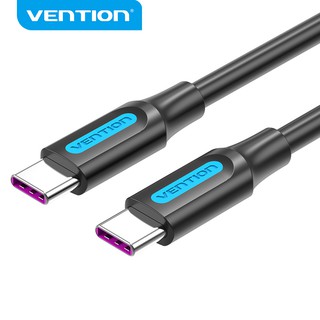 Vention 5 A Type C Pd 100 W Fast Charging Usb 2 . 0 C Male To C Male สายเคเบิ้ลความเร็วสูง 480 Mbps สําหรับ Huawei COT