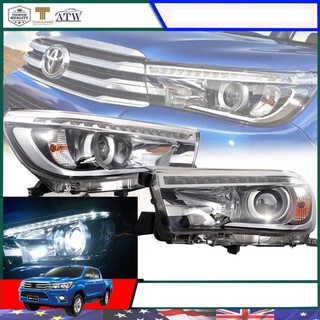 ไฟหน้า ไฟตา โปรเจคเตอร์ PROJECTOR รุ่น โตโยต้า ไฮลักซ์ รีโว่ TOYOTA HILUX REVO ปี 2015 - 2018 รวมชุดสายไฟ และหลอดไฟ