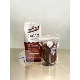 Cacao Powder Van Houten Robust Red Cameroon ขนาด 100 / 300 / 500 g ผงโกโก้แวนฮูเต็น เรด แคเมอรูน สีน้ำตาลแดง