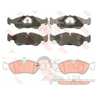 GDB951 ผ้าเบรค-หน้า(TRW) (เนื้อผ้า COTEC) OPEL KADETTE GSI 1.8, 2.0 ASTRA 16V