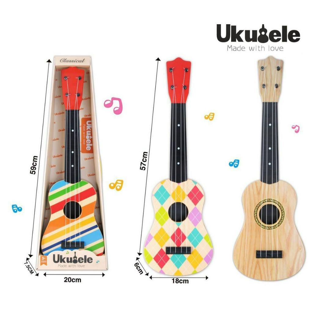 Kids learning Ukulele อคุูเลเล่เด็ก กีต้าร์เด็ก ขนาด 57 cm กีต้าร์เด็กสีน่ารัก