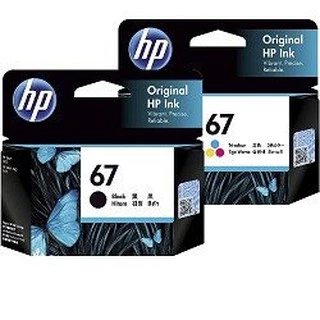 หมึกพิมพ์แท้ HP 67 Series Black สีดำ / Tri-color สามสี / แพ็คเดี่ยว /แพ็คคู่