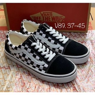 รองเท้า Vans สีดำ ขาว งานมิลเลอร์+ แถมกล่อง ซื้อครั้งแรก ลด 100 บาท