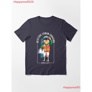 【100% cotton】2022 Detective Conan Edogawa Essential T-Shirt วันพันช์ แมน เสื้อยืดพิมพ์ลาย เสื้อยืดอะนิเมะ คอกลม cotton แ