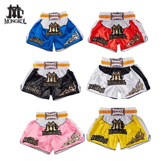 🇹🇭 Boxing Shorts กางเกงมวย กางเกงนักมวย กางเกงมวยไทย กางเกงผ้าซาติน หนา2ชั้น / Muay Thai Boxing Shorts