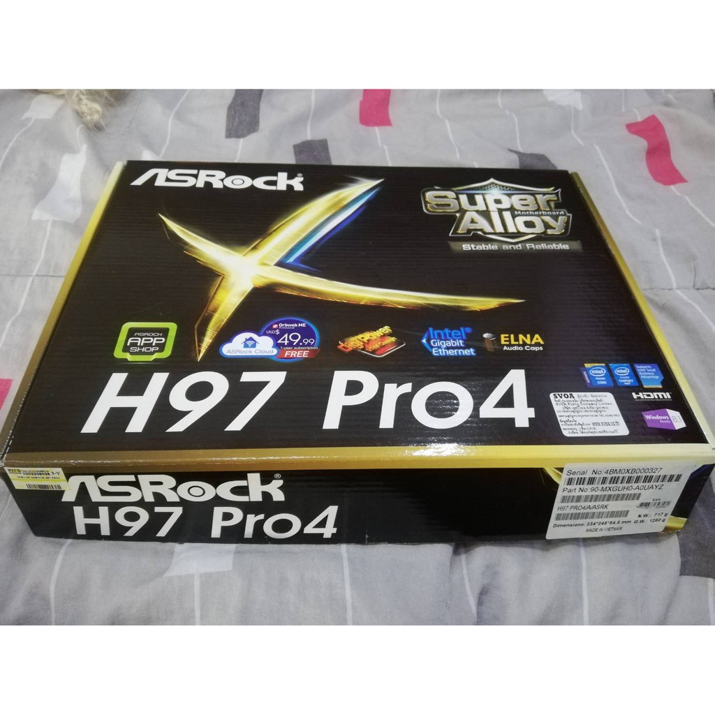 เมนบอร์ด 1150 asrock h97 pro4