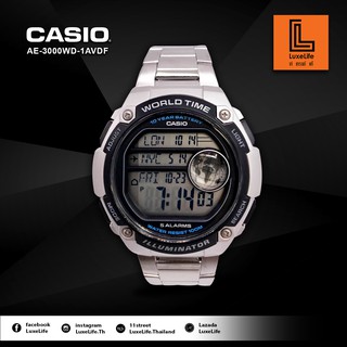 นาฬิกาข้อมือ Casio รุ่น AE-300WD-1AVDF Standard -นาฬิกาข้อมือผู้ชาย สายแสตนเลส