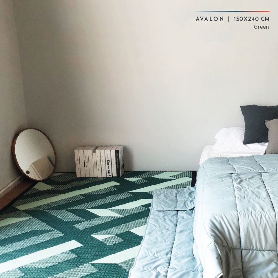 PDM เสื่ออเนกประสงค์ ลาย Avalon Mint Size M 150x240 cm.