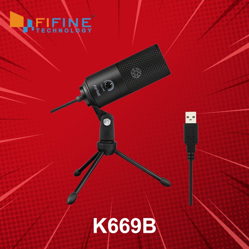 ไมโครโฟน FIFINE K669B ประกันศูนย์ 1 ปี