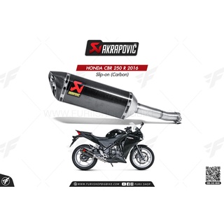 ท่อแต่ง Akrapovic Exhaust Slip-on (Carbon) HONDA CBR250R 2016