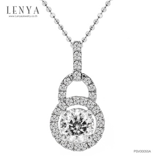 Lenya Jewelry จี้เพชร DiamondLike คลาสสิคด้วยเพชรทรงกลมดีไซน์สุดหรู