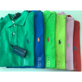 🇺🇸New ของแท้ นำเข้า Polo Ralph Lauren เสื้อคอปก คอโปโล ผู้หญิง มีหลากสี หลายไซด์