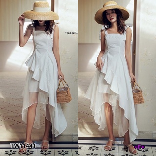 TW11441 Maxi Dress เดรสสายเดี่ยว