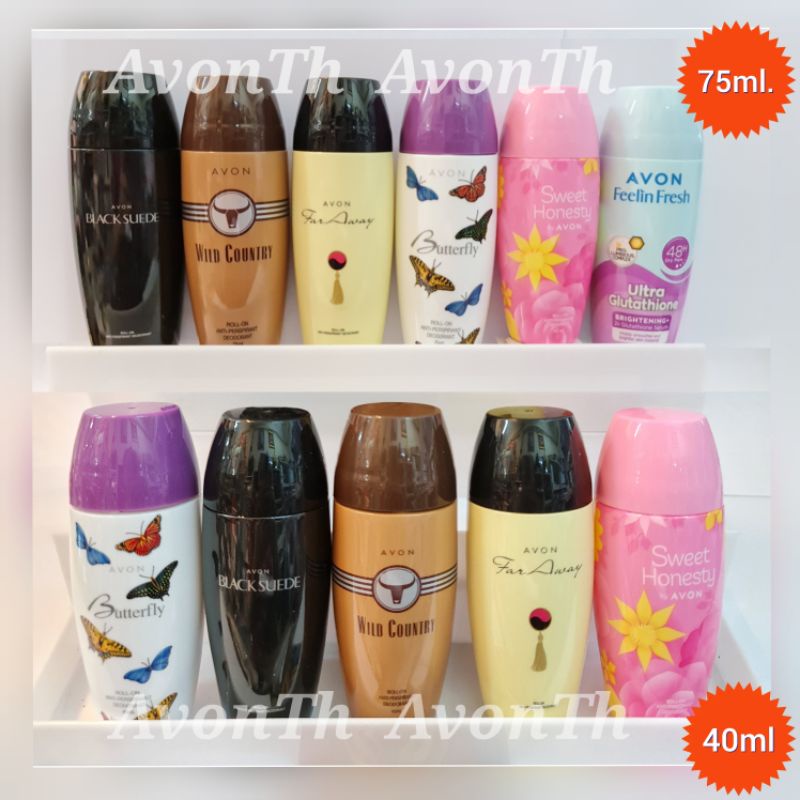 เอวอน โรลออน ไวลด์คันทรี่ แบลคสุเอจ ฟาร์อเวย์ 75มล. ลูกกลิ้งระงับกลิ่นกาย AVON