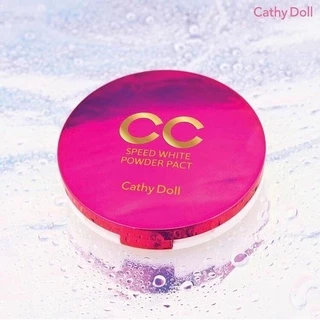 🔥100% ช้อปแบรนด์แท้/ไลฟ์ทุกวัน🔥 Cathy Doll Speed White CC Powder Pact เคที่ดอลล์ แป้ง CC (ตลับใหญ่/ตัวจริง) 12 กรัม