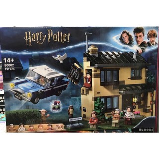 ชุดตัวต่อ no 80002 ปราสาท  Harry Potter บ้าน รถเหาะ จำนวน 797 ชิ้น au/ji