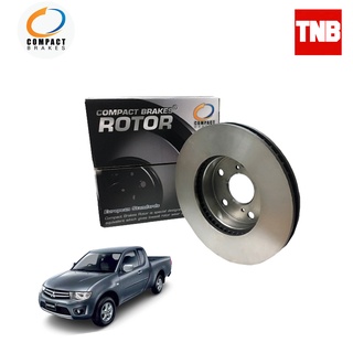 Compact Brakes จานเบรค จานดิสเบรคหน้า สำหรับ Mitsubishi Triton 4x2 ตัวเตี้ย ปี 2005-2015