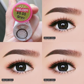 บิ๊กอายส์/คอนแทคเลนส์ สีเทาตาโต รุ่น Melody gray