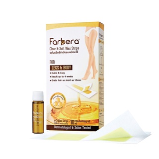 Farbera Clear&amp;Soft Wax Strips For Legs&amp;Body 12pcs.