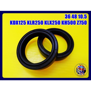 ซีลโช๊คหน้า 36 48 10.5 สำหรับ KDX125 KLR250 KLX250 KH500 Z750 Front Fork Seal Set