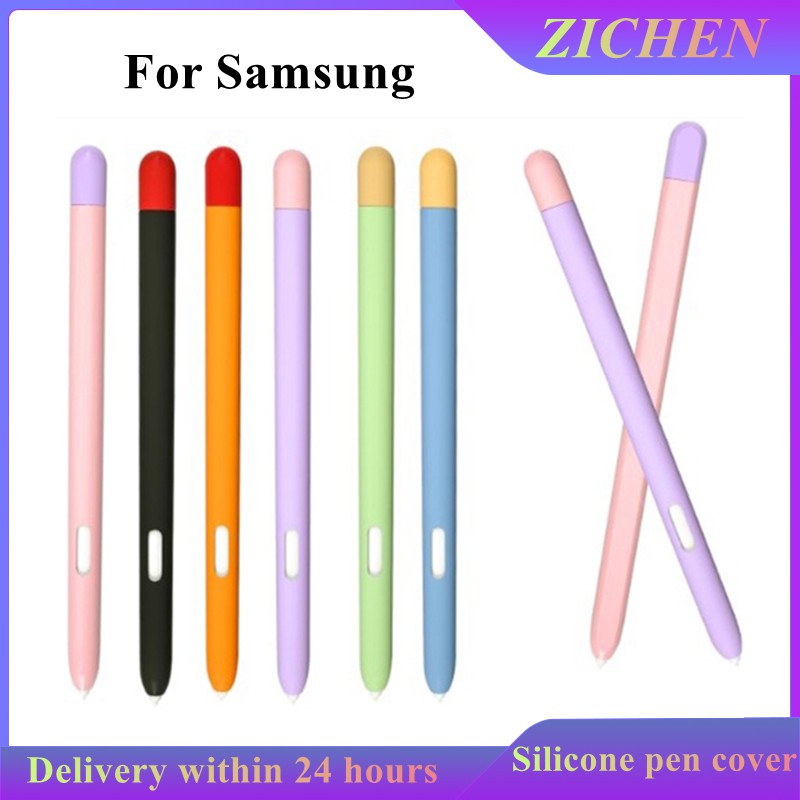 เคสสําหรับ Samsung Galaxy Tab S6Lite P610 P615 แท็บเล็ต S7 แท็บเล็ต S6Lite เคสกระเป๋าดินสอปากกาซิลิโคนกันลื่น