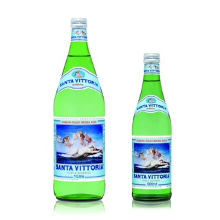 น้ำแร่ Santa Vittoria Mineral Water Sparkling 500ml/1000ml น้ำแร่ธรรมชาติชนิดมีฟอง