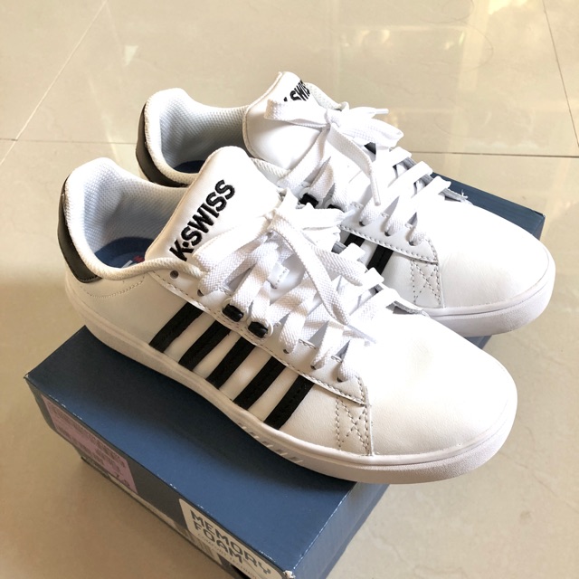 รองเท้าผ้าใบ #KSWISS สีขาวดำ