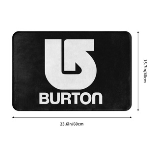 Burton พรมเช็ดเท้า ดูดซับน้ําได้ดี แห้งเร็ว กันลื่น ลายโลโก้ สําหรับห้องน้ํา ห้องครัว ทางเข้า