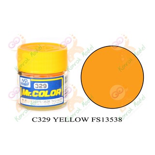 สีสูตรทินเนอร์ Mr.hobby Mr.color C329 Yellow FS13538 Gloss 10ml