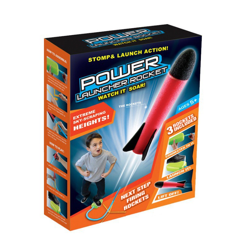 พร้อมส่ง จรวจแบบใช้แรงเหยียบ Stomp Rocket rocket launcher