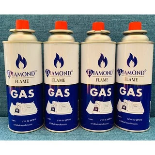 แก๊สกระป๋อง🔥ส่งด่วน!🔥[4 กระป๋อง] ใช้กับเตาแก๊สพกพา ใช้ทำอาหาร สำหรับแคมป์ปิ้ง ยี่ห้อ Dimond มีความปลอดภัยแรงดันสูง