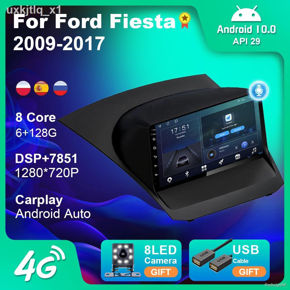 100 % ต้นฉบับ 100 % จัดส่ง﹉ஐ❦Car Radio for Ford Fiesta 2009-2017 Android 9.0 2 Din 9 Inch Multimedia Stereo Carplay Navi