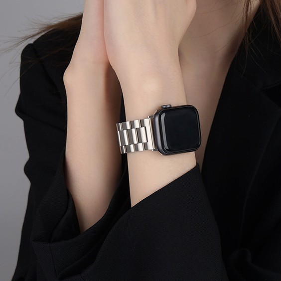 สายนาฬิกาข้อมือ โลหะสเตนเลส แบบเปลี่ยน สําหรับ Apple Watch Series 5 6 SE iWatch Band 38 มม. 40 มม. 42 มม. 44 มม.