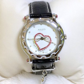 JULIUS WATCH JA397 สีดำ (BLACK) นาฬิกาข้อมือผู้หญิง แบรนด์เกาหลี แฟชั่นฮิตของแท้ สายหนัง