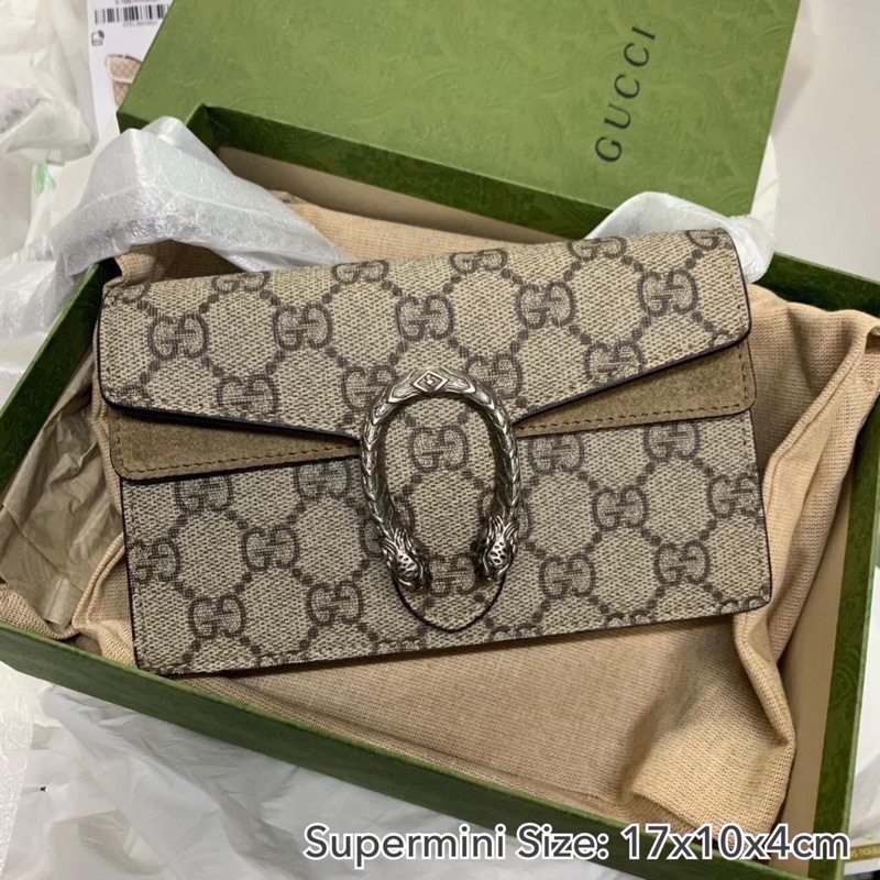💥สอบถามstockก่อนกดสั่ง Gucci supermini dionysus กระเป๋า กุชชี่ ซุปเปอร์มินิ ของแท้