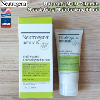 Neutrogena® Naturals Multi-Vitamin Nourishing Moisturizer 88 ml นูโทรจีนา ครีมบำรุงผิวหน้า วิตามิน มอยส์เจอร์ไรเซอร์