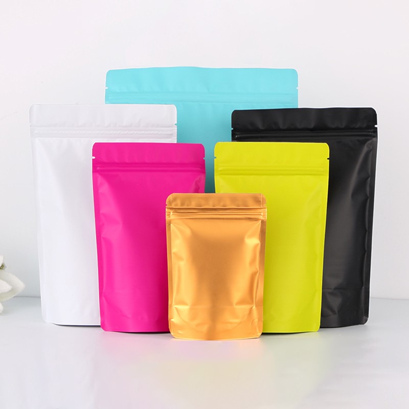 (แพ็ค 50 ใบ) ถุงซิป ก้นตั้ง เนื้ออลูมิเนียมฟอยล์ เนื้อแมท #P277 ซองฟอยล์สี สำหรับบรรจุอาหาร ขนม ถุงบรรจุภัณฑ์ - รูปที่ 2