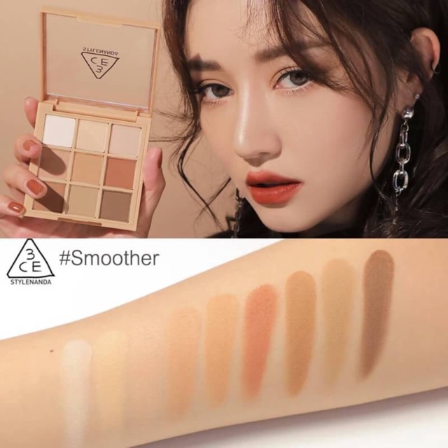 3CE Mood Recipe Multi Eye Color Palette #Smoother ŷª 9  ੴ㹵Ѻ ѺŤ Mood Recipe շЪ  ¤Ѵ § Դҹ ѹ͡Ҵⴴ