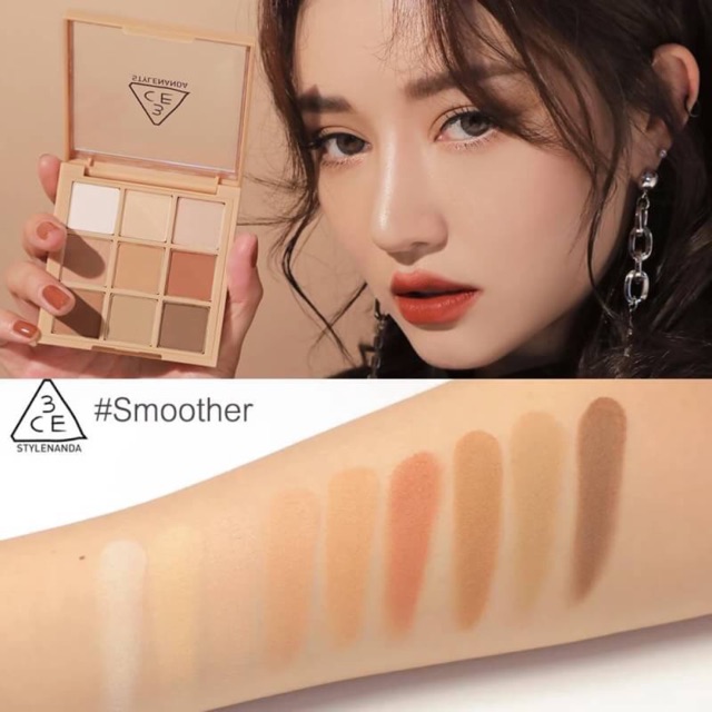 SALE!! [ส่งฟรีEMS] 3CE Mood Recipe Multi Eye Color Palette #Smoother |  Shopee Thailand