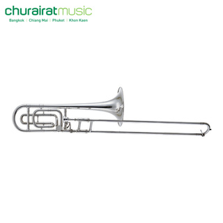 Trombone (Bb/F Tenor Bass) Custom TB-20 Silver ทรอมโบน by Churairat Music