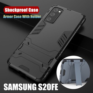 เคสโทรศัพท์กันกระแทก Samsung Galaxy S20FE 5G A42 5G S20 FE 4G เคสหุ่นยนต์ มีขาตั้ง ตั้งได้ เคสโทรศัพท์ เคสกันกระแทก เคสไฮบริด ขอบนิ่ม ซิลิโคน พร้อมจัดส่ง Robot Silicon Rubber Hard Back Phone Cover
