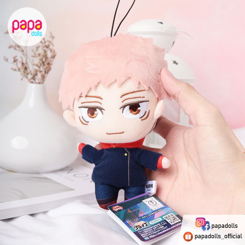 Jujutsu Yuji Plush ตุ๊กตายูจิ 16cm มือ1 ของแท้จากญี่ปุ่น Toreba Papadolls